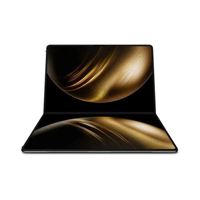 Preklopni laptop sa fleksibilnim OLED ekranom u otvorenom i zatvorenom položaju